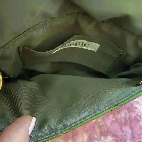 Women's Crossbody Small Green Bag Poppie Jones Excellent condition - Picture 8 of 12